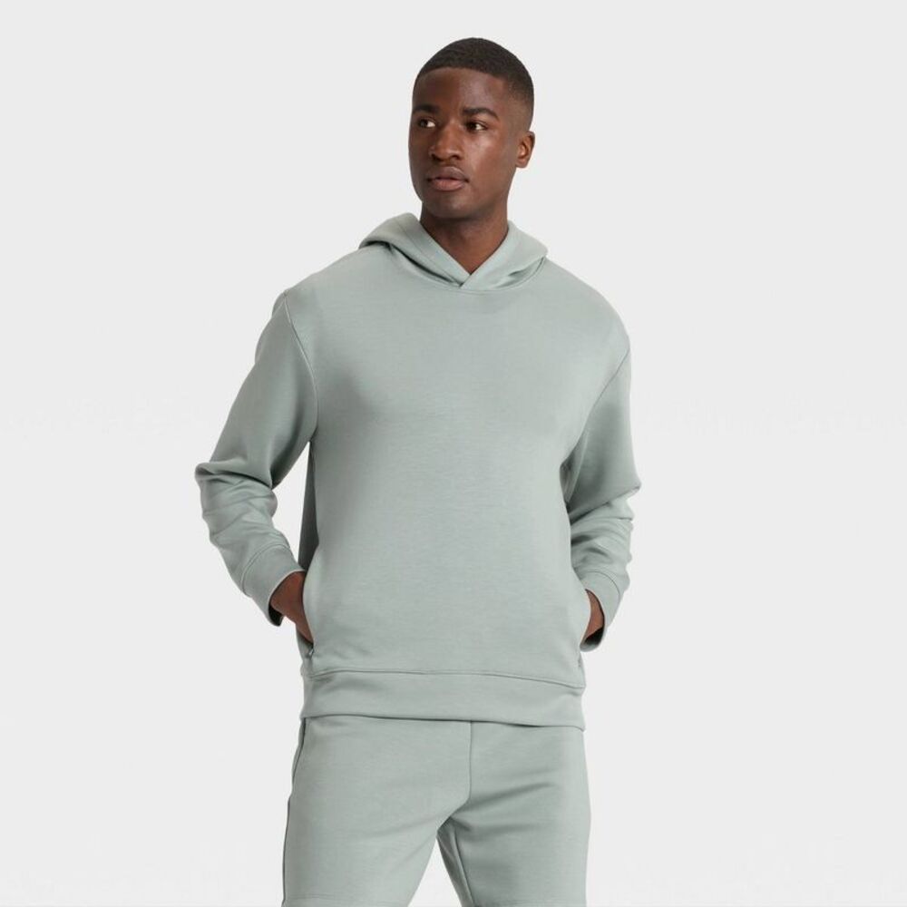 Men's Spacer Hoodie Sweatshirt - All In Motion Leafy Green S